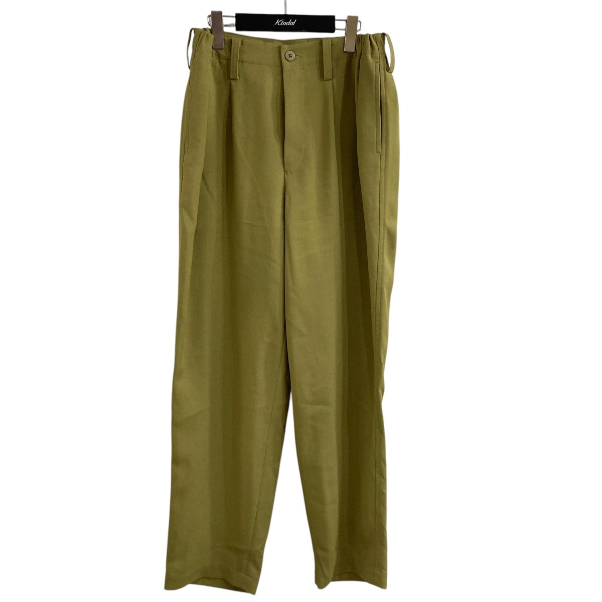 ことちゃぴ　　イッセイミヤケ　クロップドパンツ　カーキ オムプリッセイッセイミヤケ HOMME PLISSE ISSEY MIYAKE BASICS