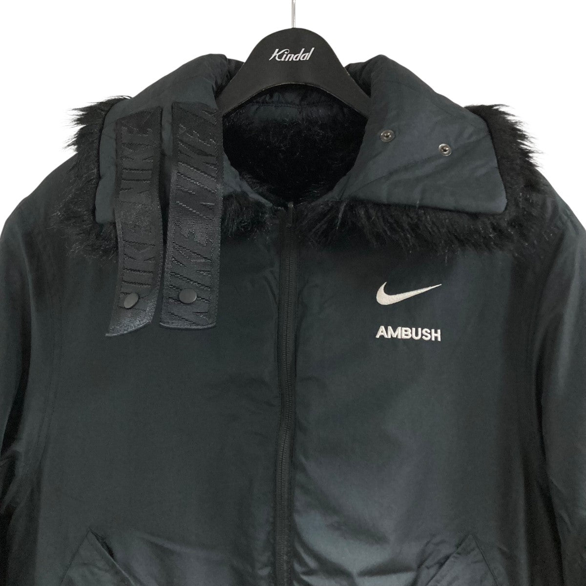 【未使用】NIKE AMBUSH ブラックファージャケット L 中古・古着通販】NIKE (ナイキ) AMBUSH (アンブッシュ) 18AW