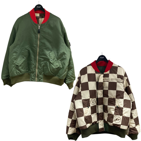 UNDERCOVER×FRAGMENT リバーシブルMA-1ジャケット UC2C9209-1 グリーン