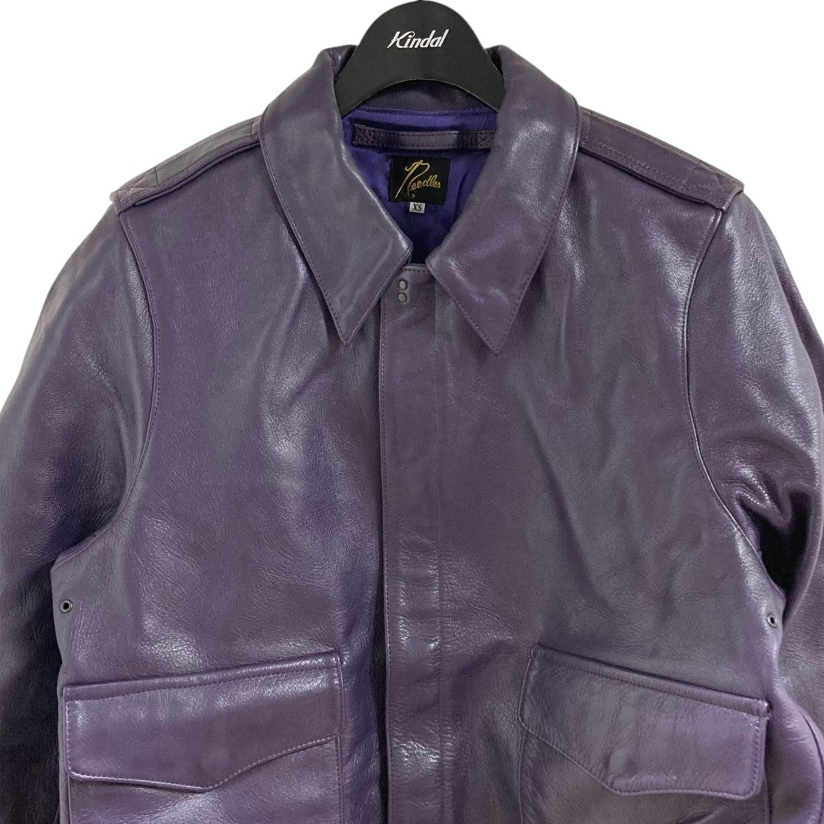 Needles レザージャケットPU082 A-2 Jacket 古着・中古-2枚目のアイテム画像