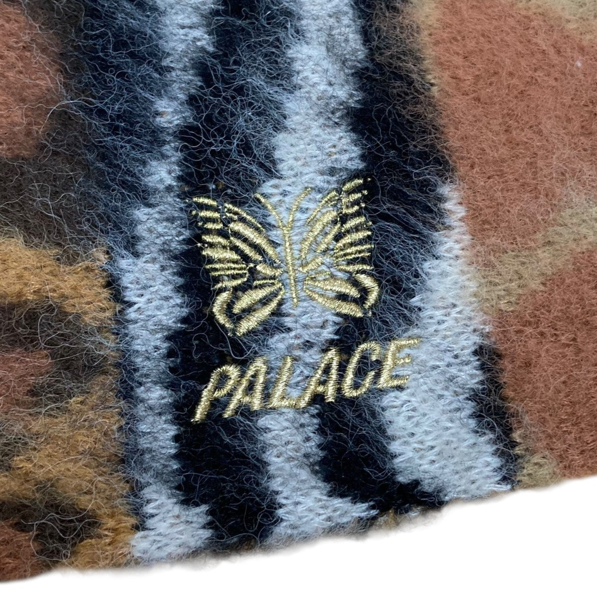 PALACE×Needles PALACE NEEDLES HAIRY SQUARE BEANIEニットキャップ