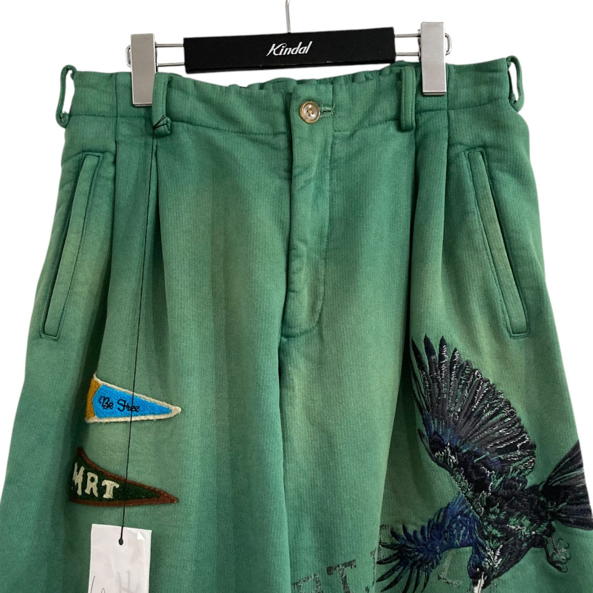 khoki 24aw スウェット グリーン　サイズ2 KHOKI(コッキ) 25SSマルチエンブロイダリーデザインスウェット