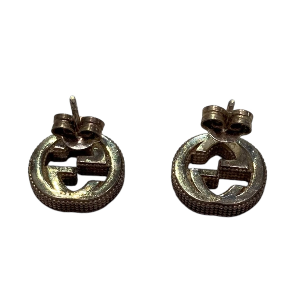 極美品✨　GUCCI　ピアス　インターロッキング　ロゴ　刻印　894 極美品✨ GUCCI ピアス インターロッキング ロゴ 刻印 894
