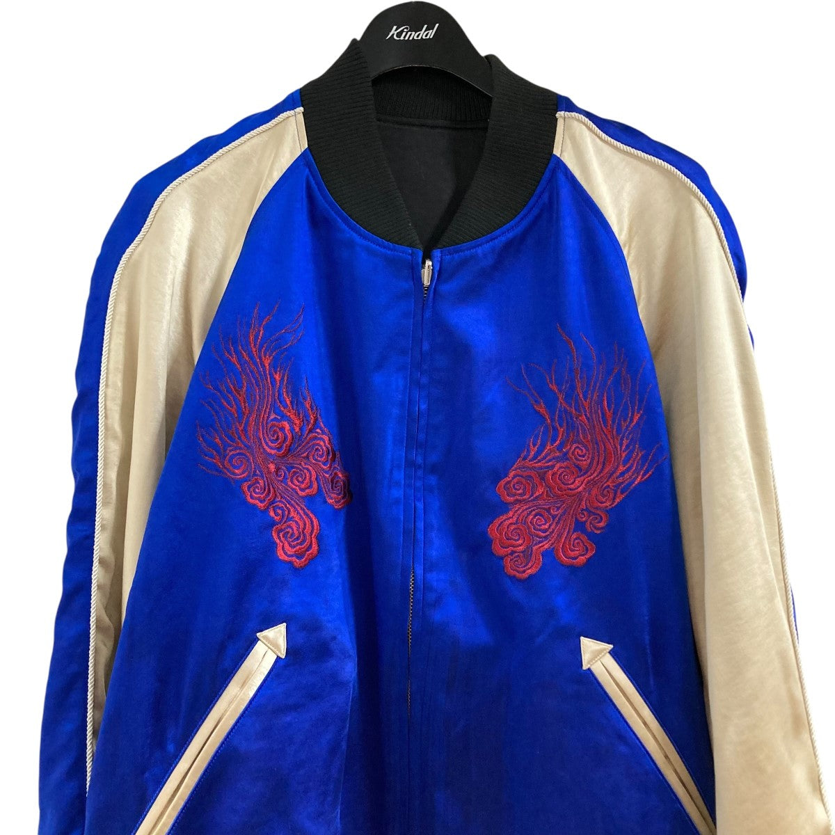 Y-3◇JFA/スーベニアジャケット/スカジャン/S/ポリエステル/BLU/IW4988