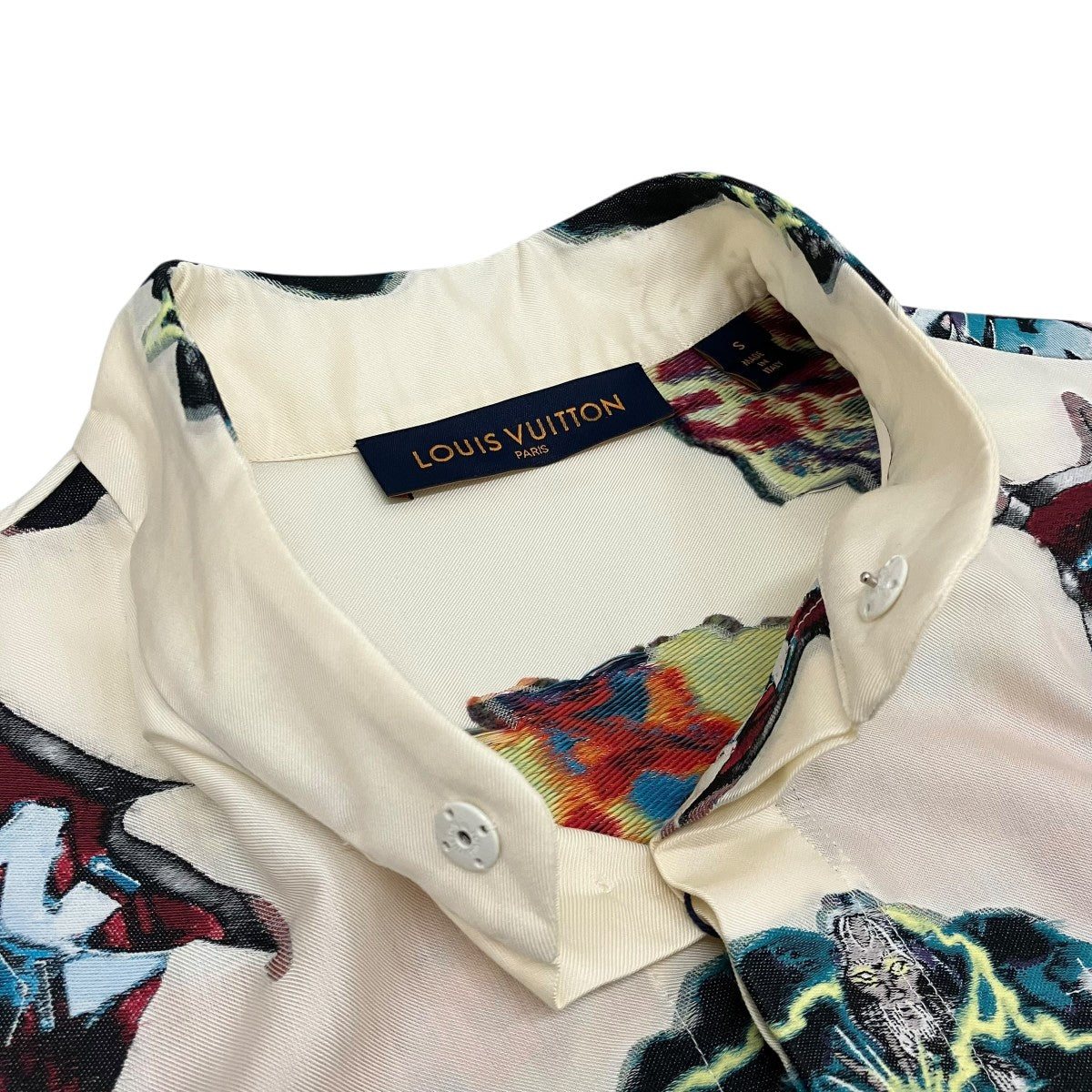 LOUIS VUITTON LVグラフィティ スタンドカラー シャツ 古着・中古-5枚目のアイテム画像