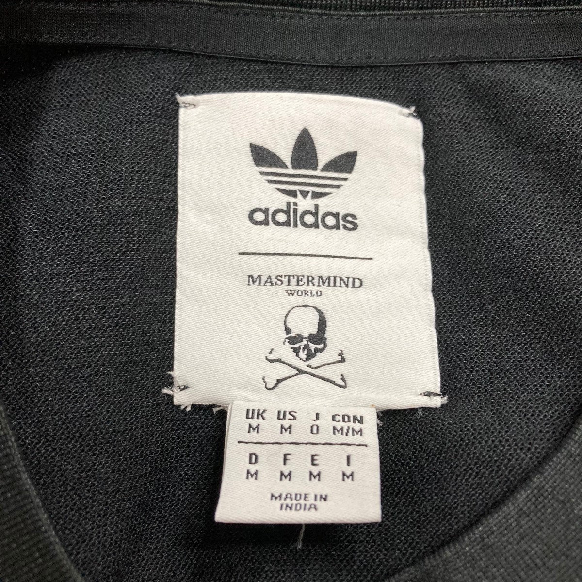 adidas×Mastermind JAPAN 切替Tシャツ CG0754 ブラック サイズ M