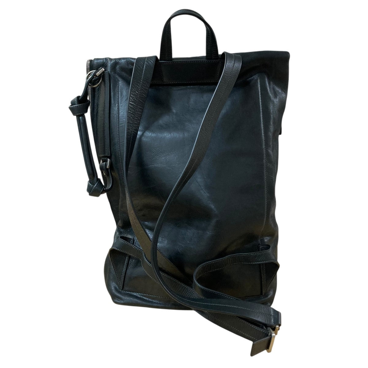 RICK OWENS(リックオウエンス) レザーバッグ ブラック サイズ