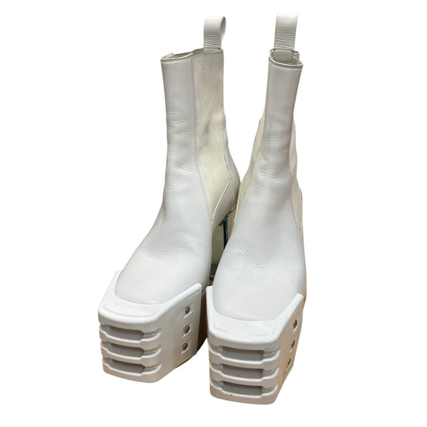 RICK OWENS(リックオウエンス) クリアソールキスブーツ ホワイト