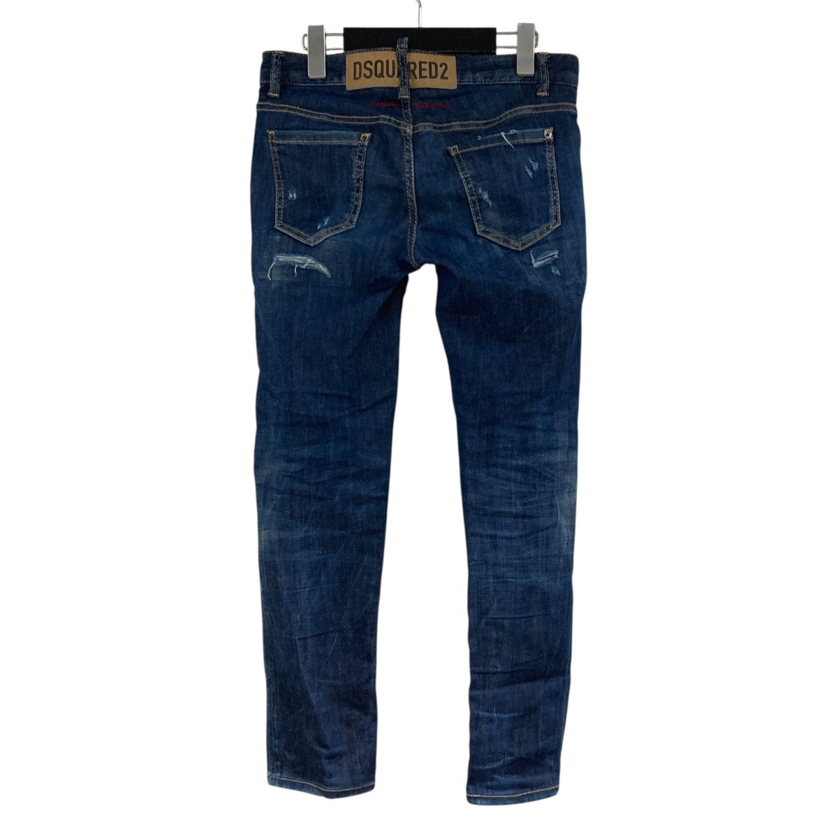 DSQUARED ダメージデニム スキニー レディース DSQUARED2(ディースクエアード) ダメージ加工スキニーデニム