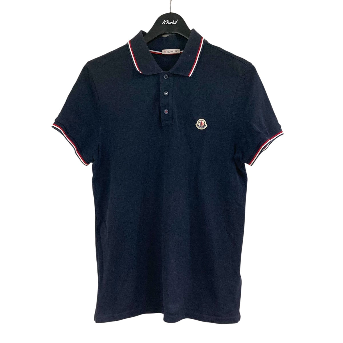 モンクレール ポロシャツ ネイビー L 国内正規品 4S38 MONCLER(モンクレール) ポロシャツ G10918A70300 ネイビー