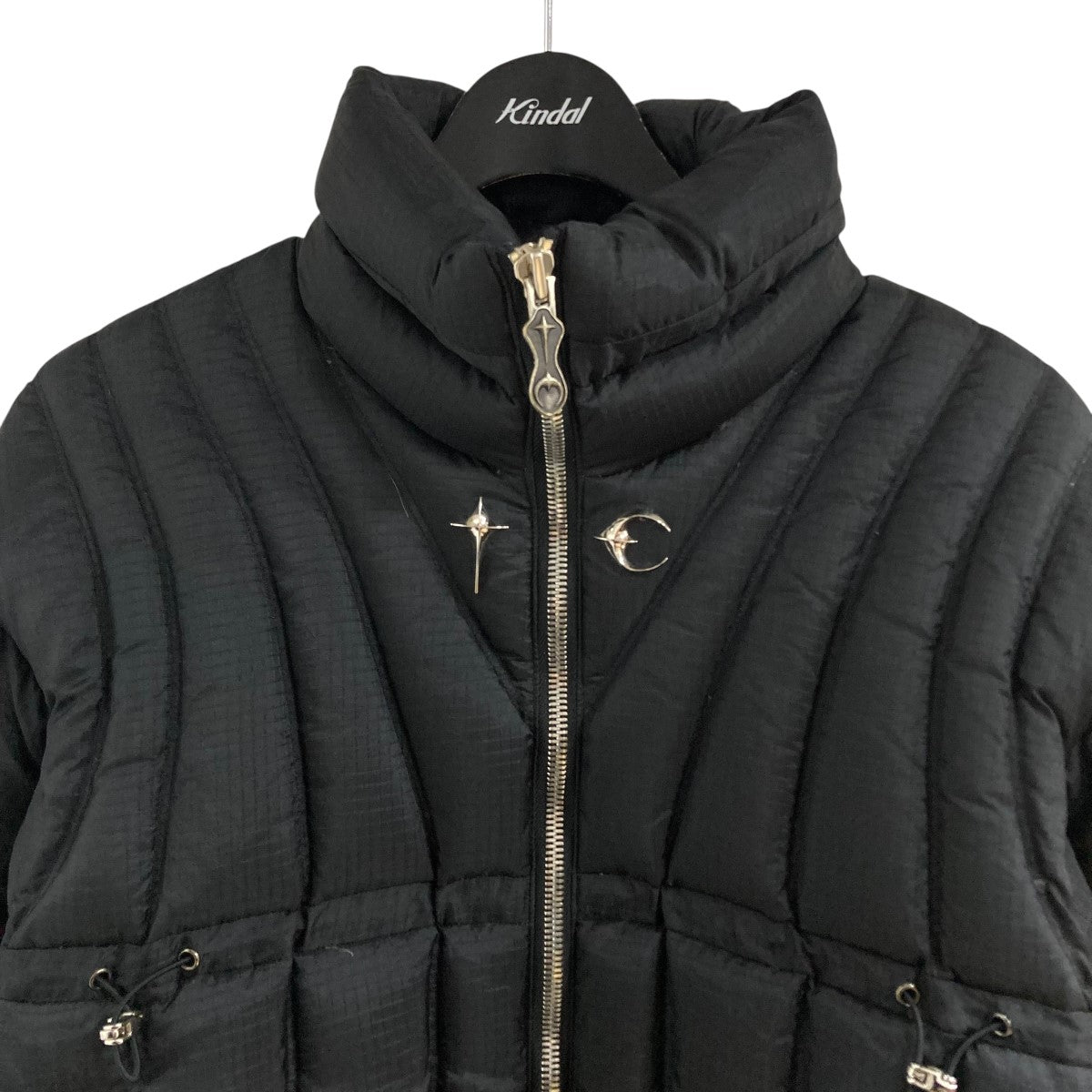 THUG CLUB スタッズ付きクロップドジャケット MA-1 size1 Thug Club] bird wants to fly high might be hit by lightning