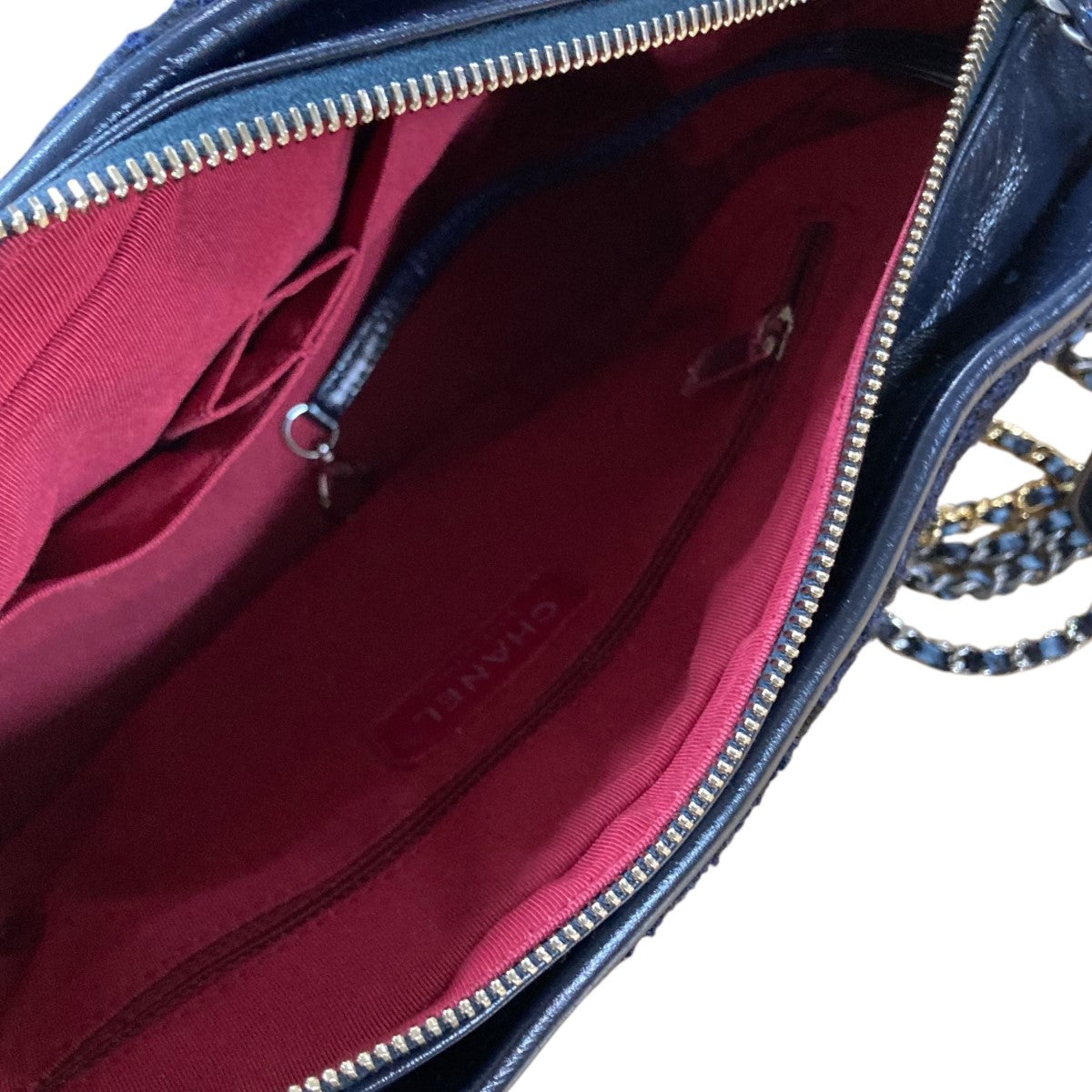 シャネル CHANEL エンブロイダリー ドローストリング ショルダーバッグ バッグ ウール レザー レディース ネイビー系 / ブラック系 A57519 【中古】 楽天市場】≪5％OFFクーポン対象＆まとめ買い10%OFF≫シャネル CHANEL