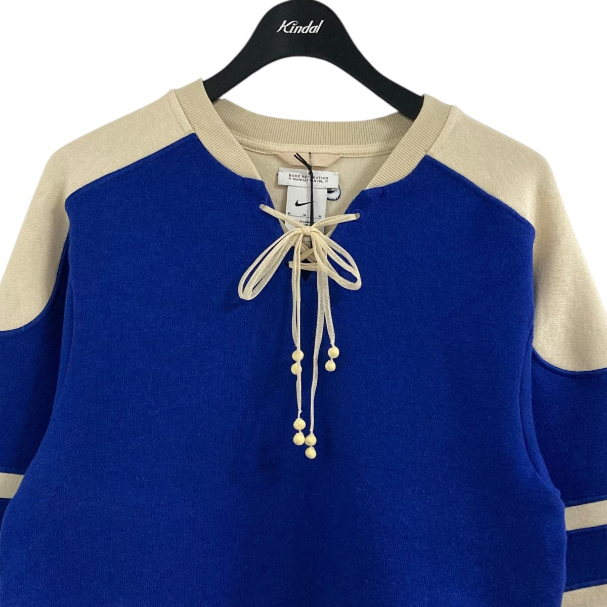 Nike Bode Lacing Knit Beige ボーディー ニット S Nike x BODE Rec Lacing Knit Cream Brown Long Sleeve, Size M NWT