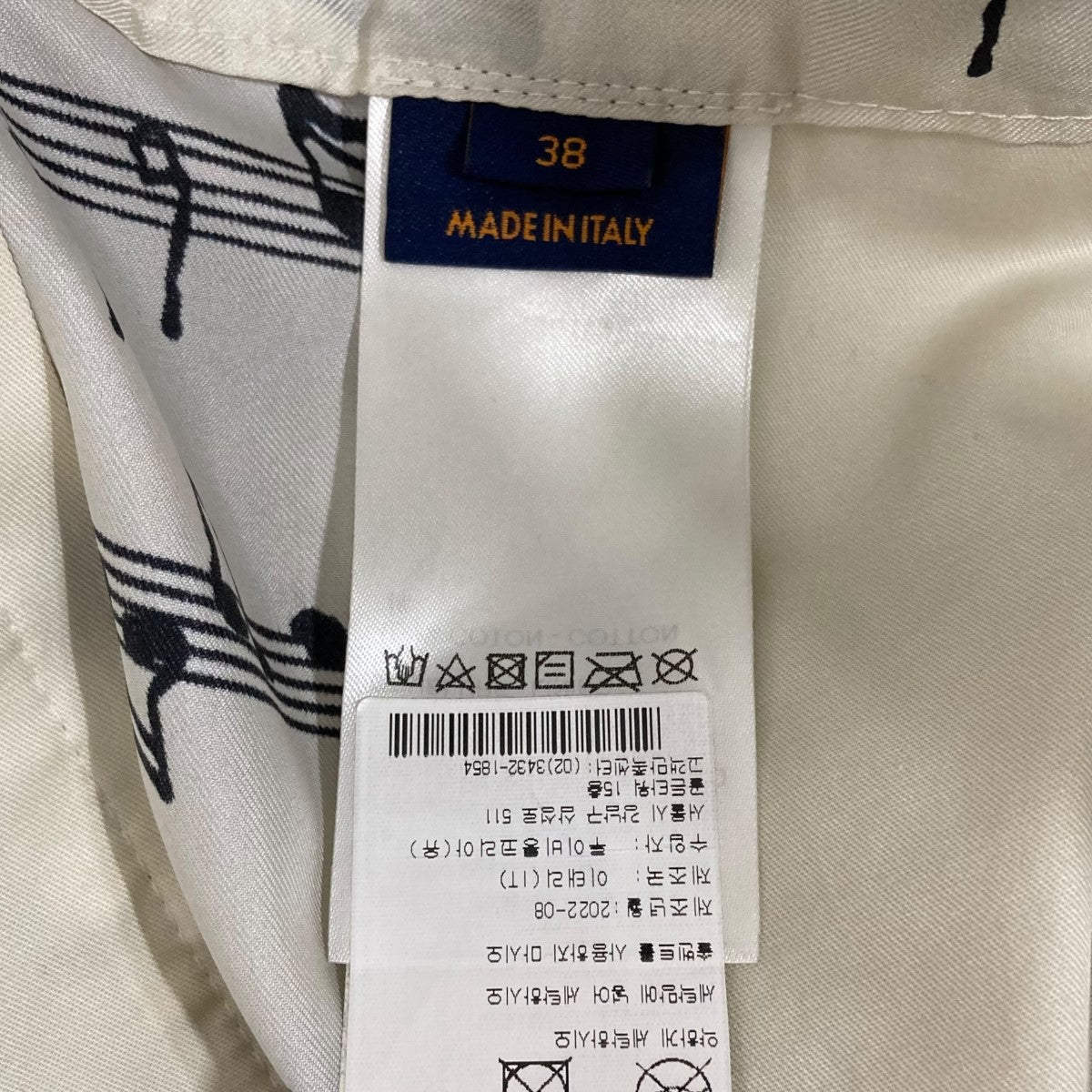 LOUIS VUITTON(ルイヴィトン) 楽譜デザインパンツ RM231M SV8 HOP09W
