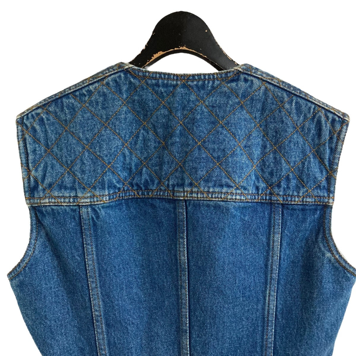 Louis Vuitton デニムノースリーブワンピース 38 LOUIS VUITTON ルイヴィトン モノグラム ノースリーブ