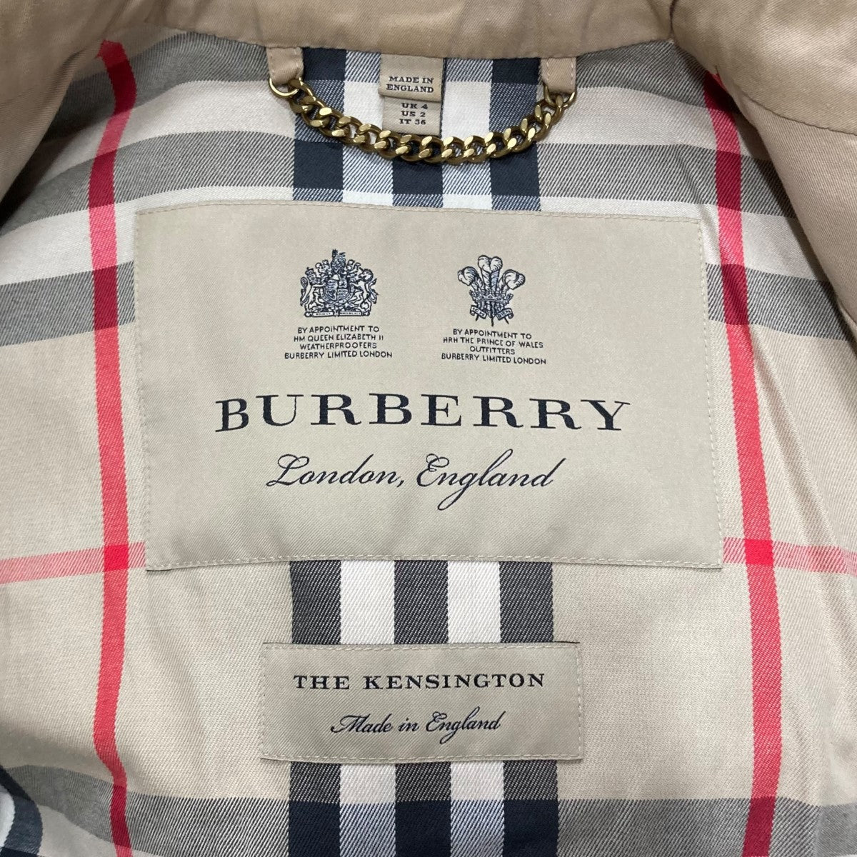 BURBERRY トレンチコート サイズ36 ベージュ BURBERRY(バーバリー) トレンチコート ベージュ サイズ 36