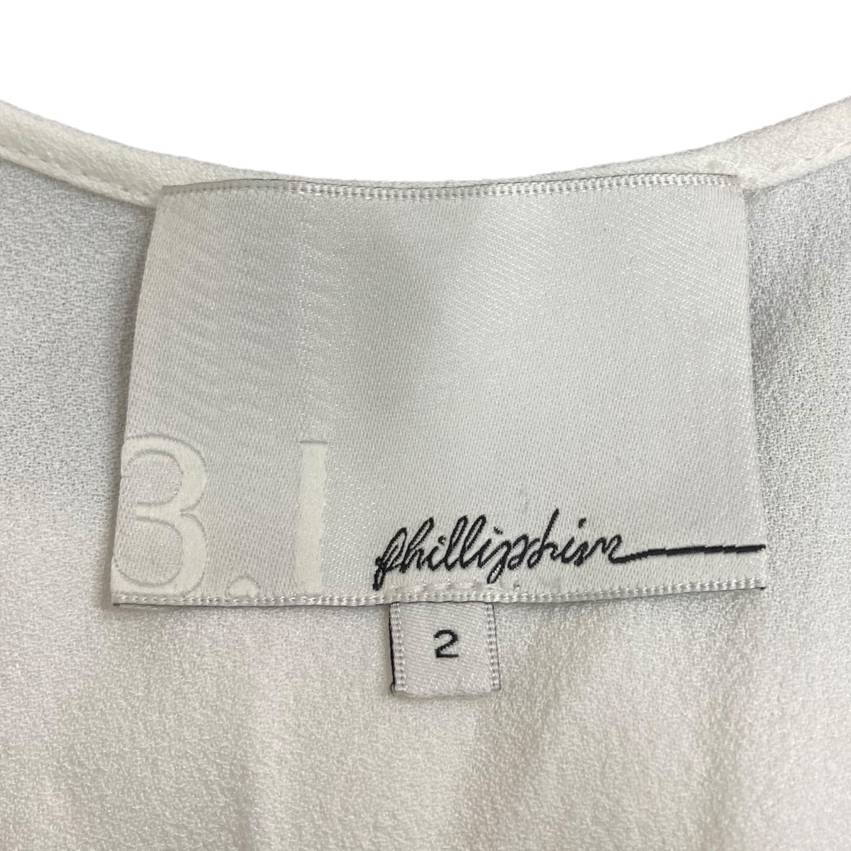 スリーワンフィリップリム 3．1 phillip lim ノースリーブカットソー S112-2710DVC ホワイト サイズ：2 3．1 phillip lim(スリーワンフィリップリム) ノースリーブ