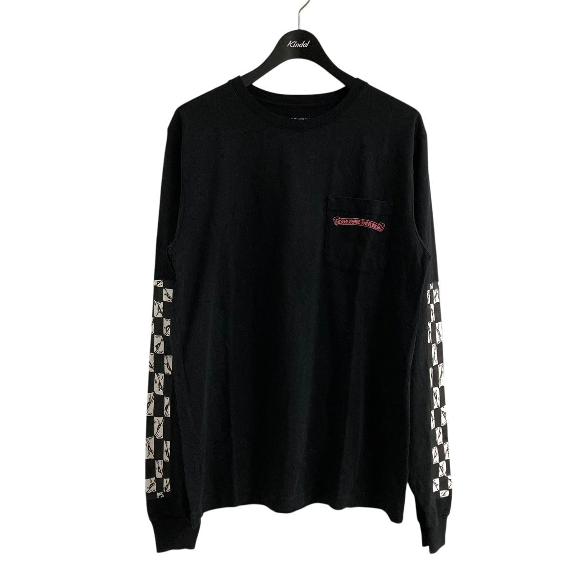 トマト様CHROME HEARTS ブラック長袖カットソー CHROME HEARTS クロムハーツ 長袖カットソー Paris 18 AV