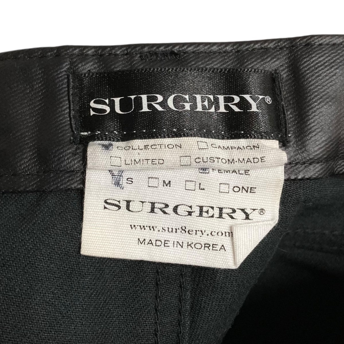 SURGERY サージェリー ロング レザー パンツ 即完売品 XU opium SURGERY サージェリー ロング レザー パンツ 即完売品 XU opium