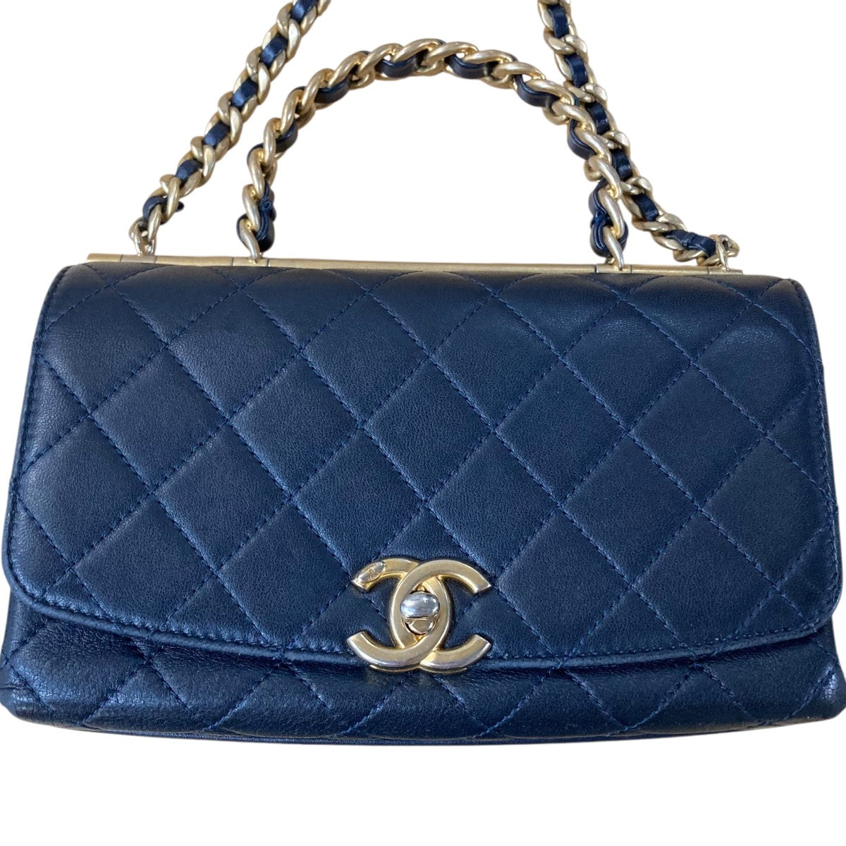CHANEL(シャネル) チェーントップハンドル ラムスキン ミニ