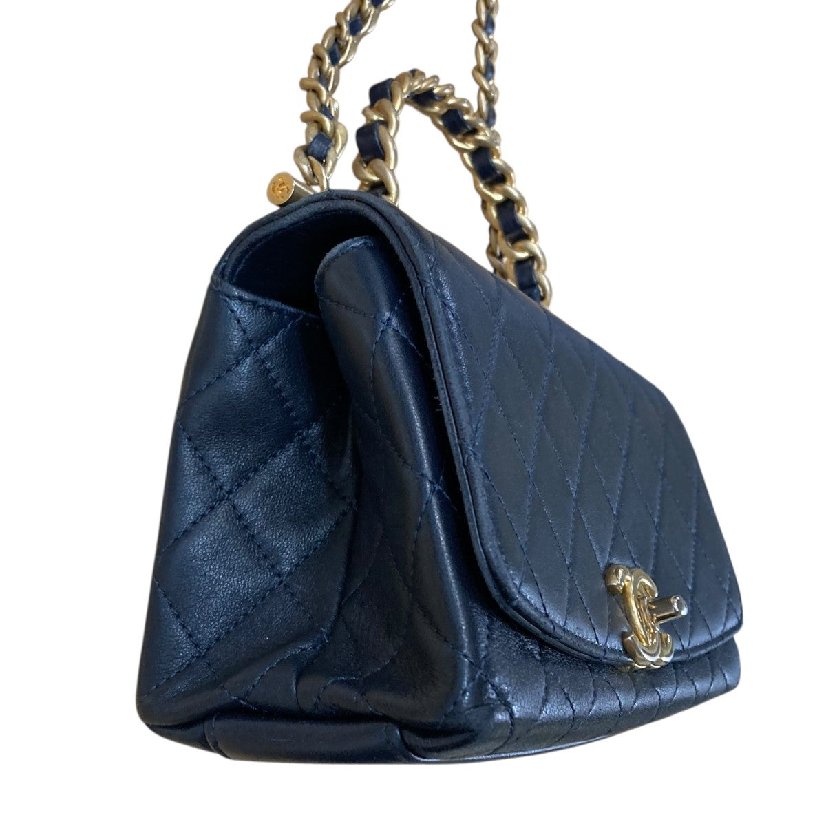 CHANEL(シャネル) チェーントップハンドル ラムスキン ミニ