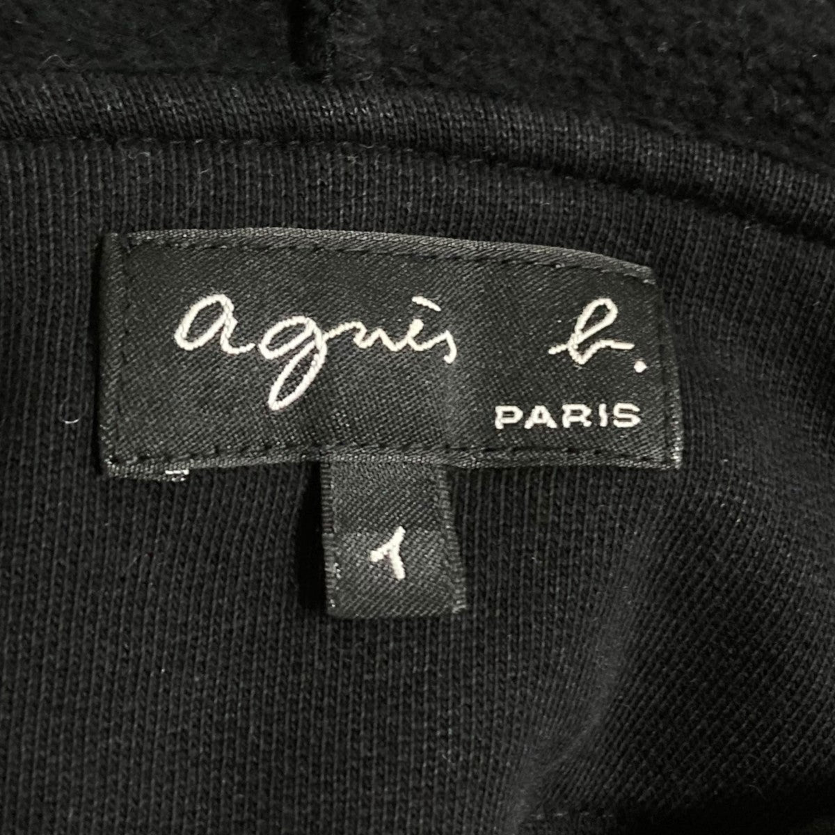 agnes b(アニエスベー) ハーフジップパーカーG685M280 G685M280