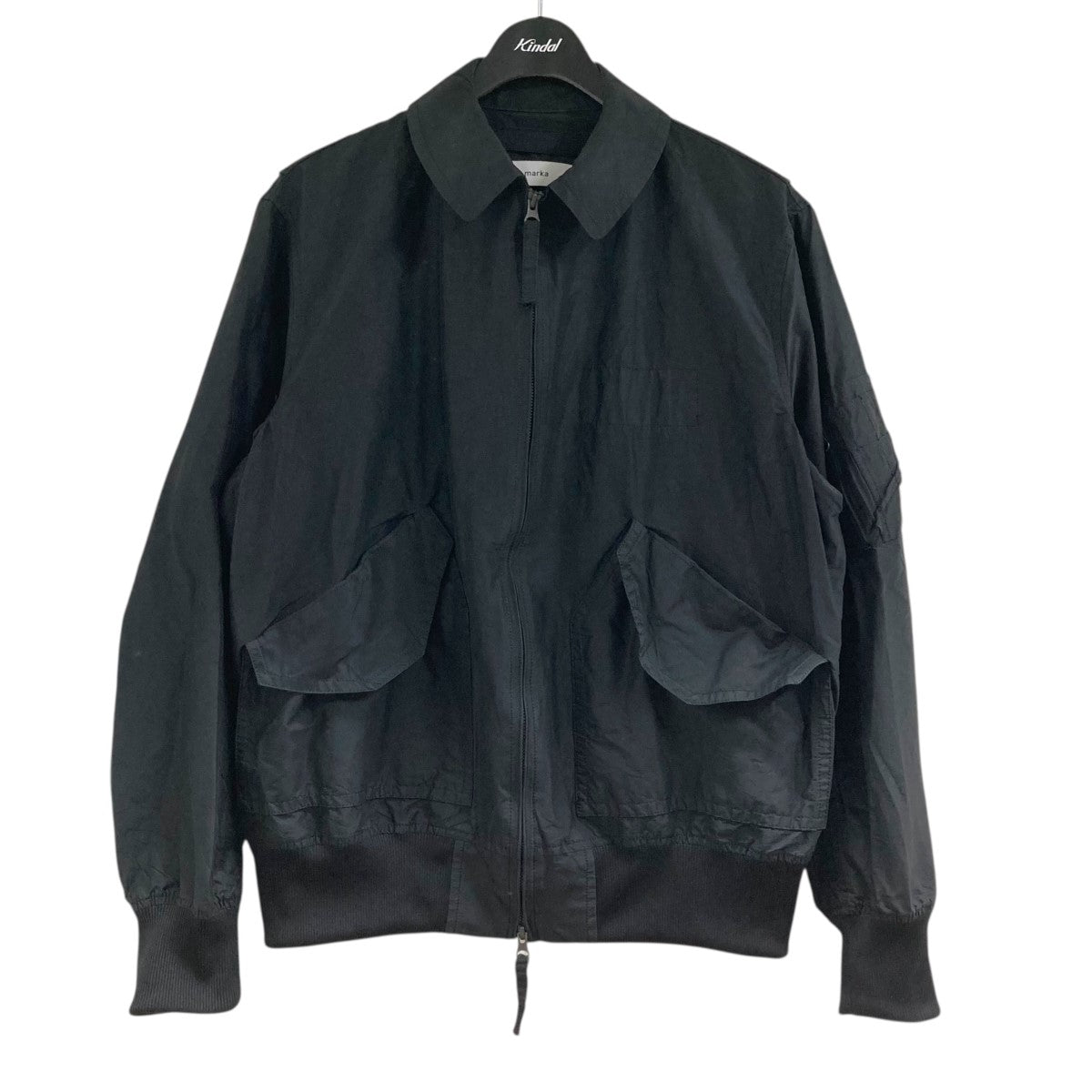 新品未使用品　MHL コットンナイロン　ジャケット　サイズL ブラック MARKA(マーカ) ORGANIC COTTON SILK HIGH COUNT TYPEWRITER CWU