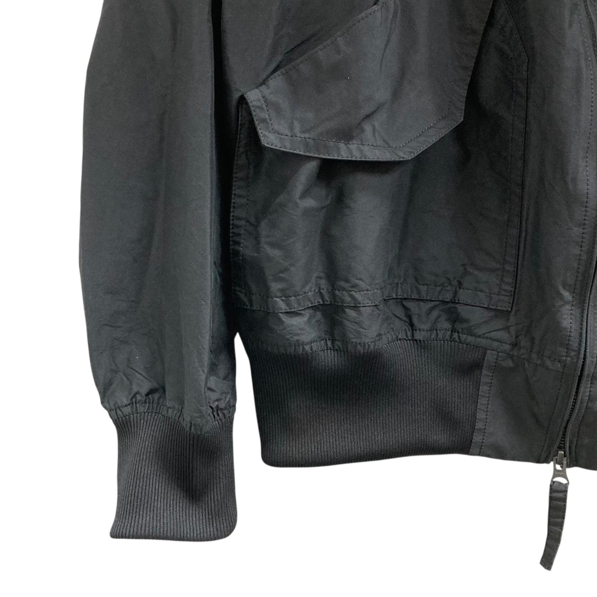 新品未使用品　MHL コットンナイロン　ジャケット　サイズL ブラック MARKA(マーカ) ORGANIC COTTON SILK HIGH COUNT TYPEWRITER CWU