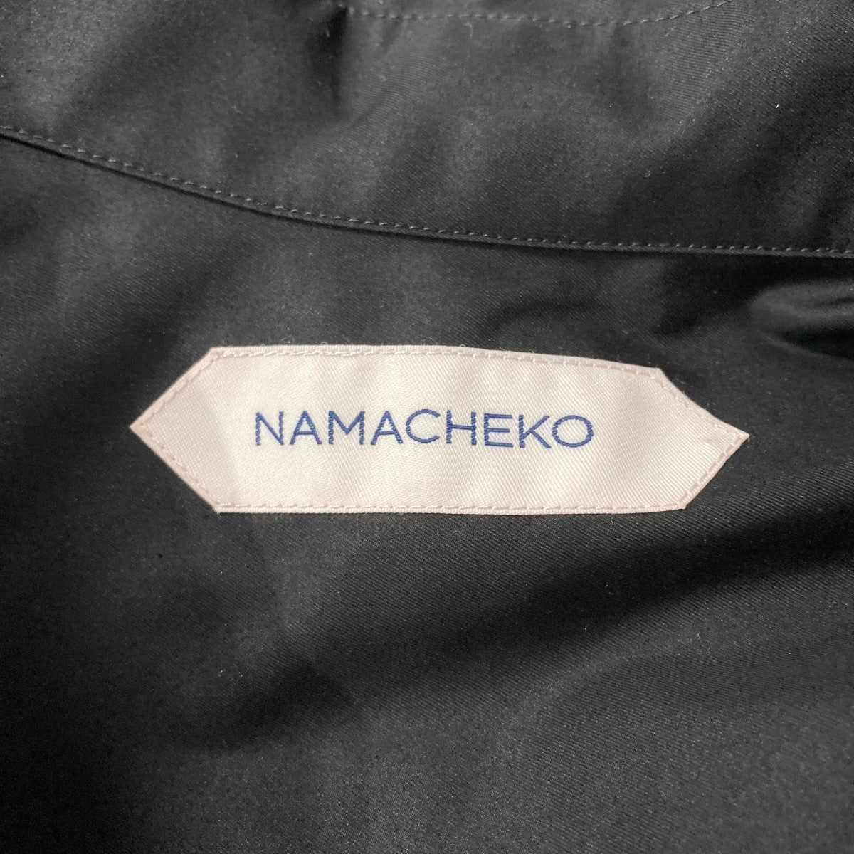 NAMACHEKO(ナマチェコ) イールレザーシャツ ブラック サイズ M｜【公式