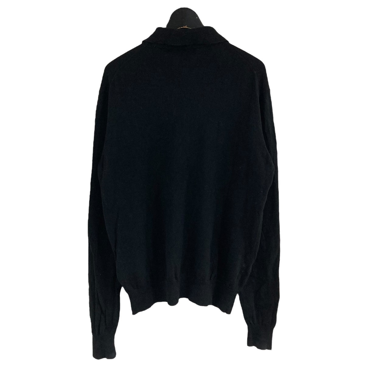 プラダレディースニットポロ PRADA(プラダ) ニットポロシャツ DNA793 ブラック サイズ 46