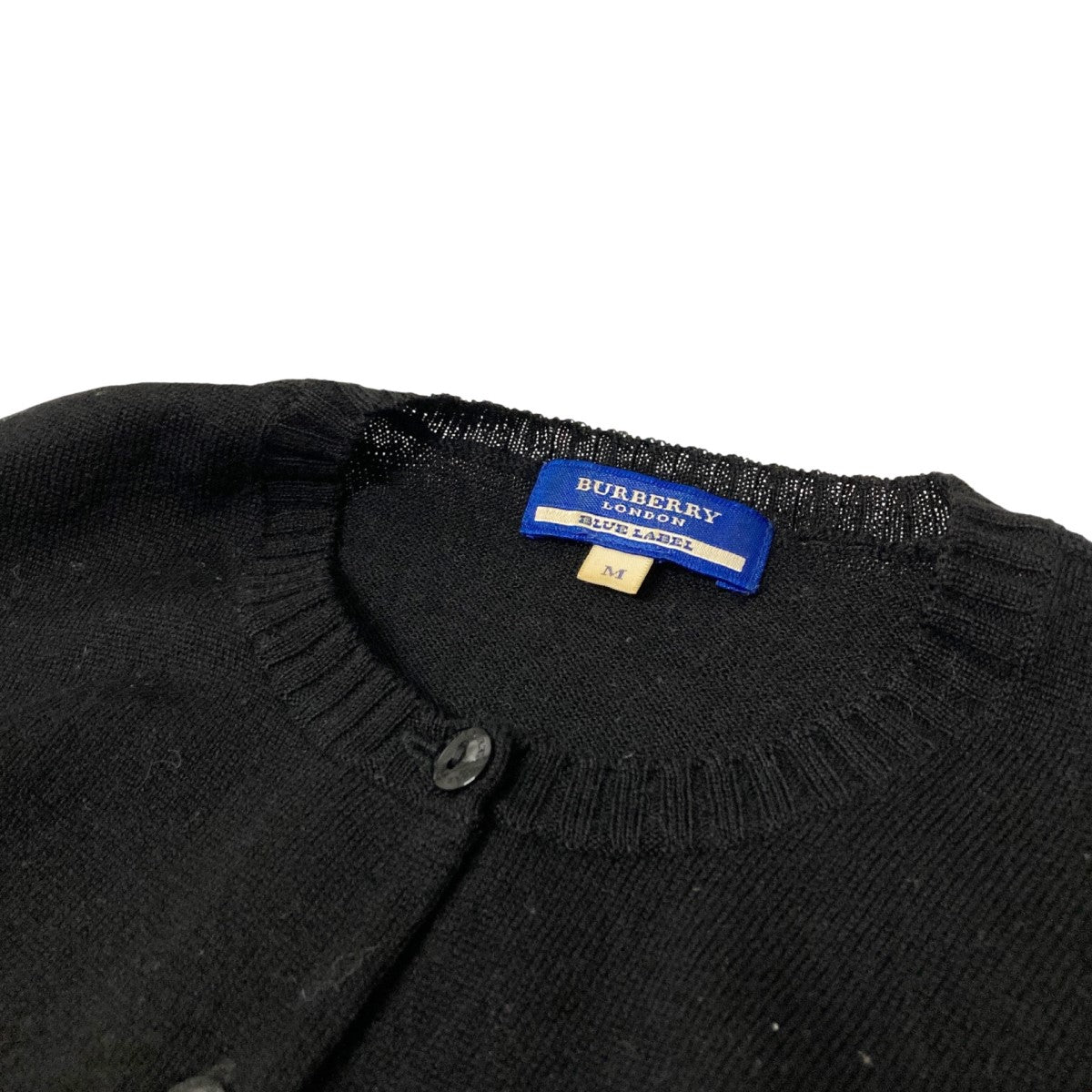 Burberry blue label ニットカーディガン BURBERRY BLUE LABEL ネイビー ノバチェック カーディガン