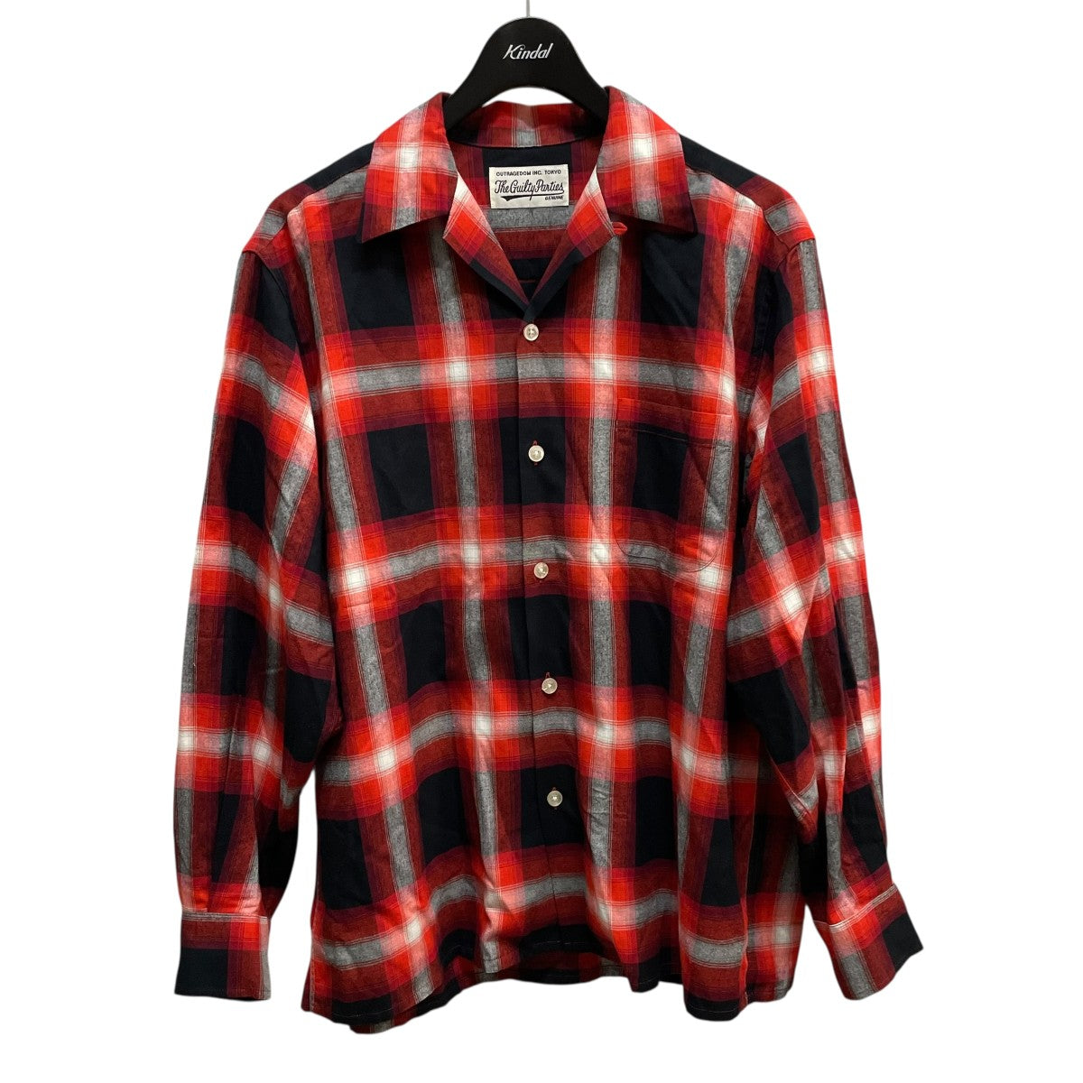 WACKOMARIA ワコマリア ウールチェックシャツ Ｌサイズ WACKO MARIA CHECK REGULAR COLLAR SHIRT L/S (TYPE-4