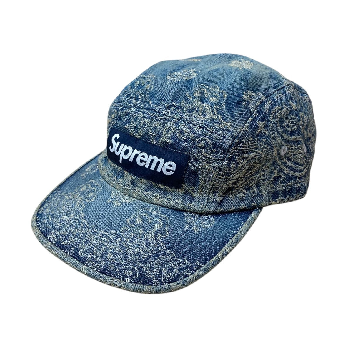 Supreme(シュプリーム) bandana jacquard denim camp capキャップ 