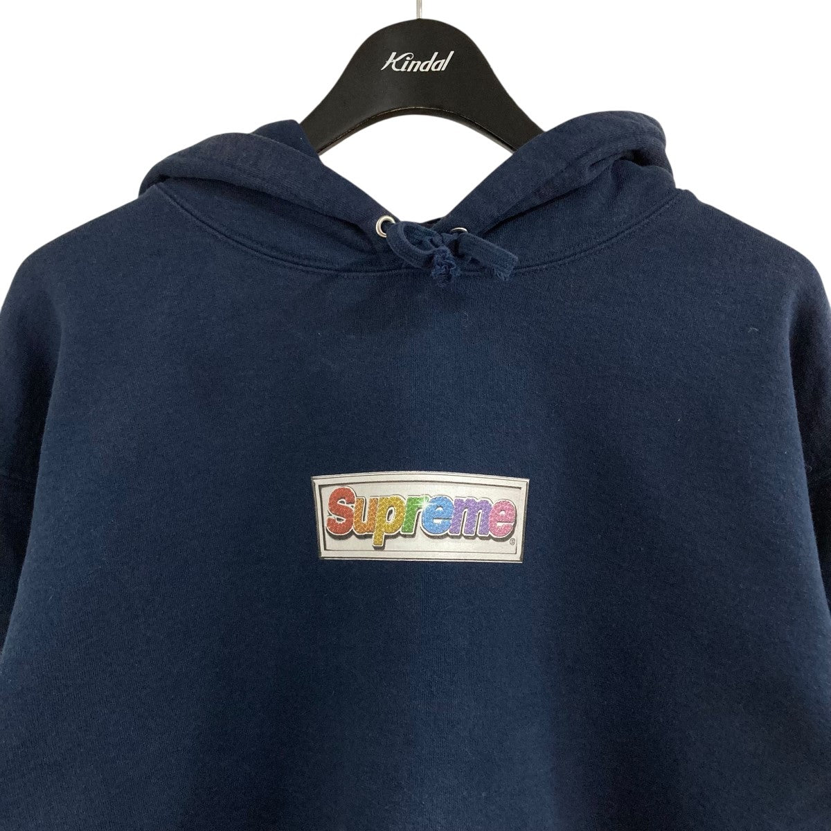 シュプリーム　パーカー　Lサイズ Supreme(シュプリーム) ボックスロゴパーカー ネイビー サイズ L