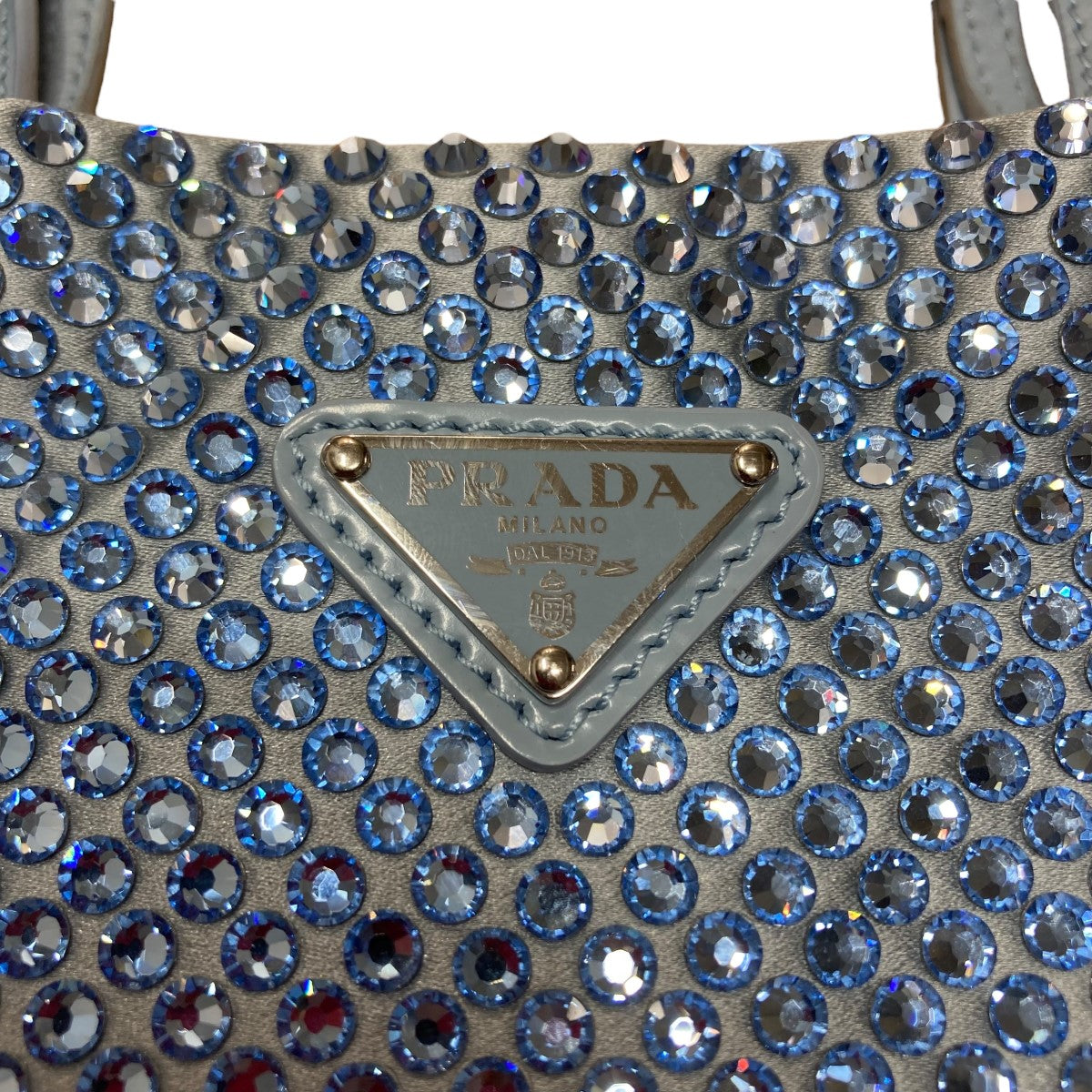 【セール】プラダ☆クリスタルミニトートバッグ ロゴ☆1BA253 PRADA クリスタルミニトートバッグ 1BA253