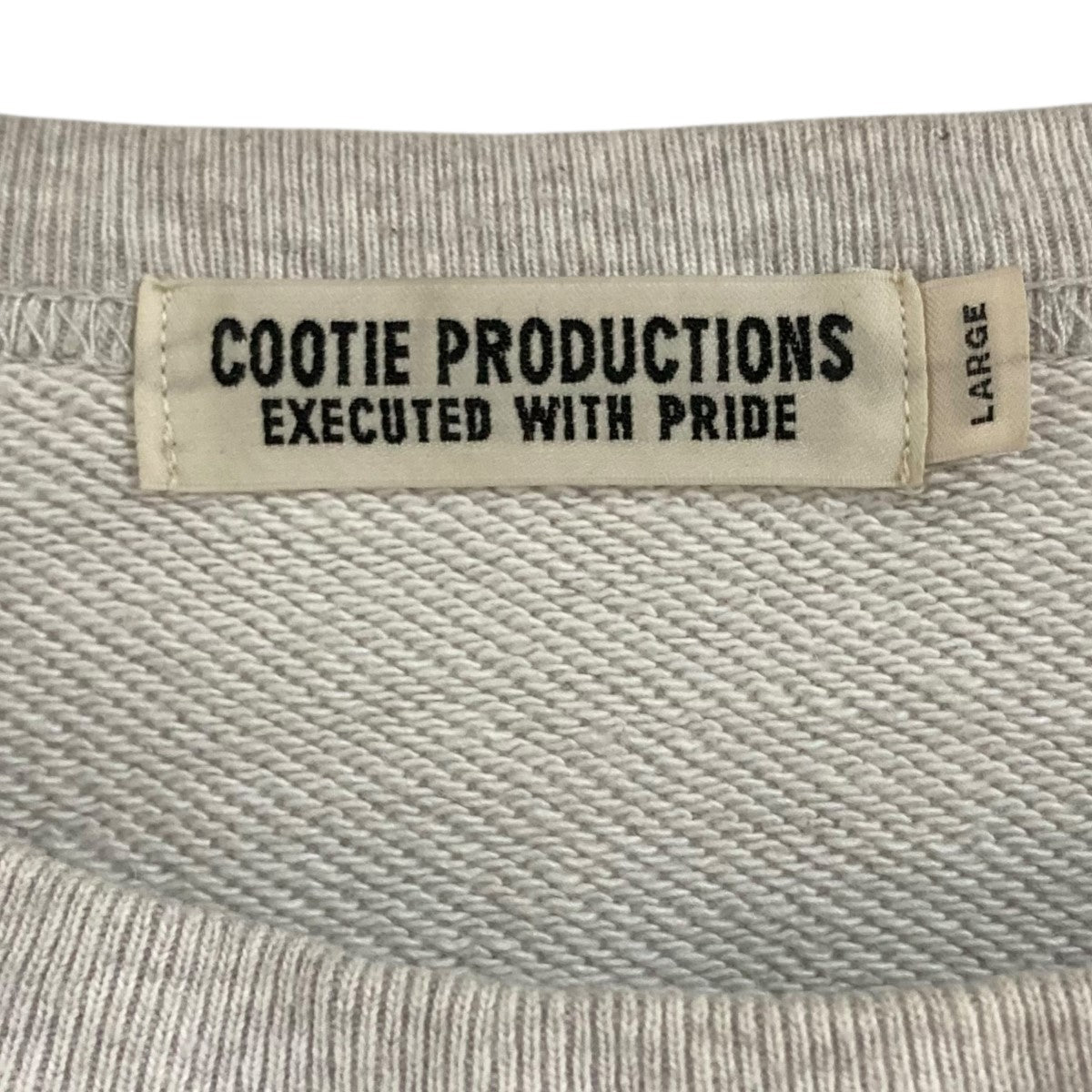 グレー プリントスウェット COOTIE COOTIE PRODUCTIONS(クーティープロダクションズ) ｢OPEN AND