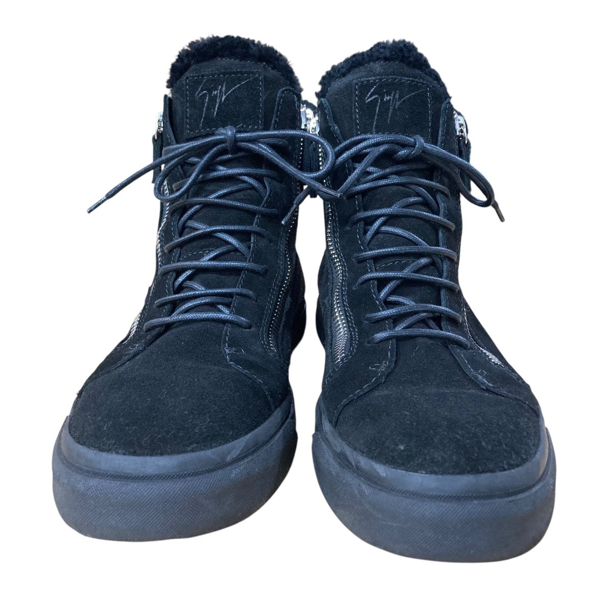 GIUSEPPE ZANOTTI(ジュゼッペ・ザノッティ) ムートンブーツ ブラック