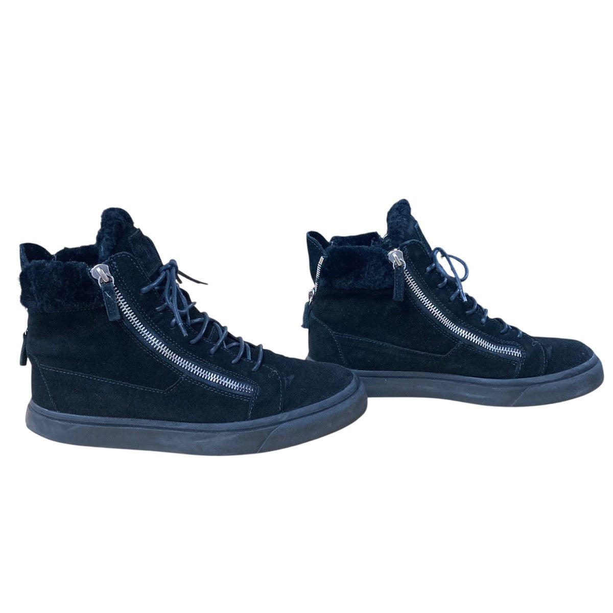 GIUSEPPE ZANOTTI(ジュゼッペ・ザノッティ) ムートンブーツ ブラック