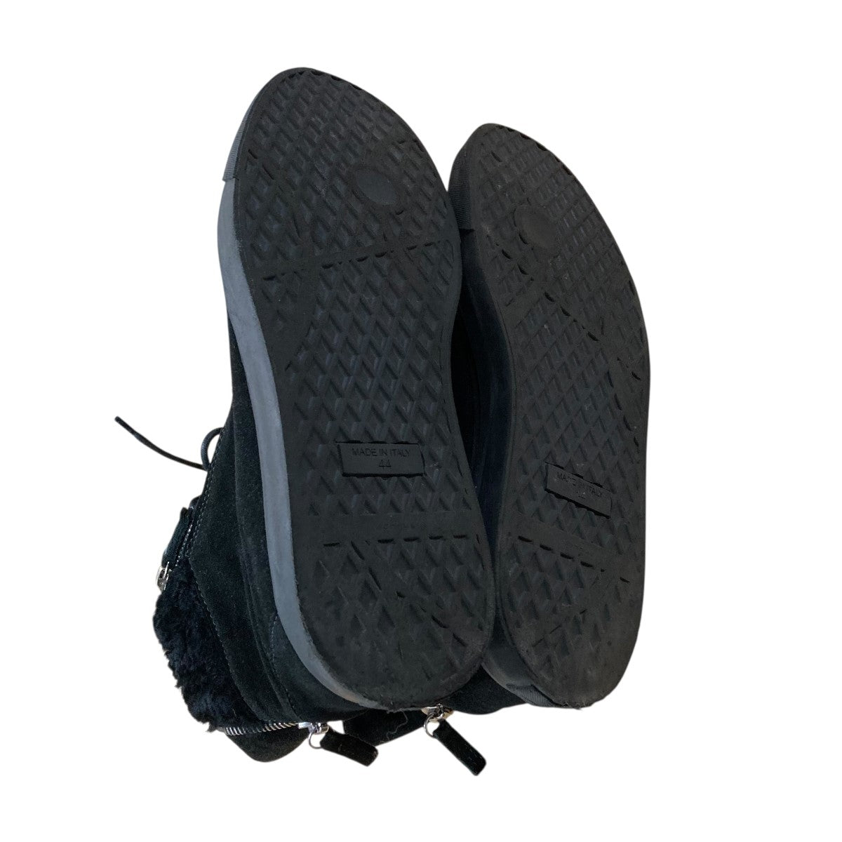 ジュゼッペザノッティ　ブラックスエードムートンブーツ　44 GIUSEPPE ZANOTTI(ジュゼッペ・ザノッティ) ムートンブーツ ブラック