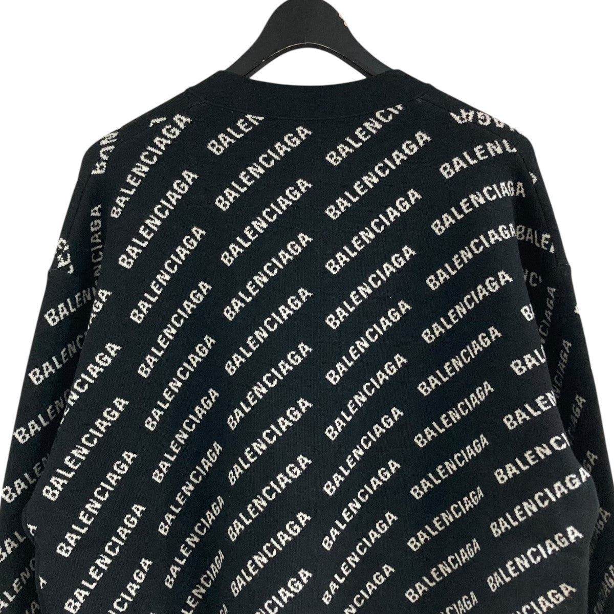 BALENCIAGA 総柄ロゴカーディガン736248 古着・中古-5枚目のアイテム画像