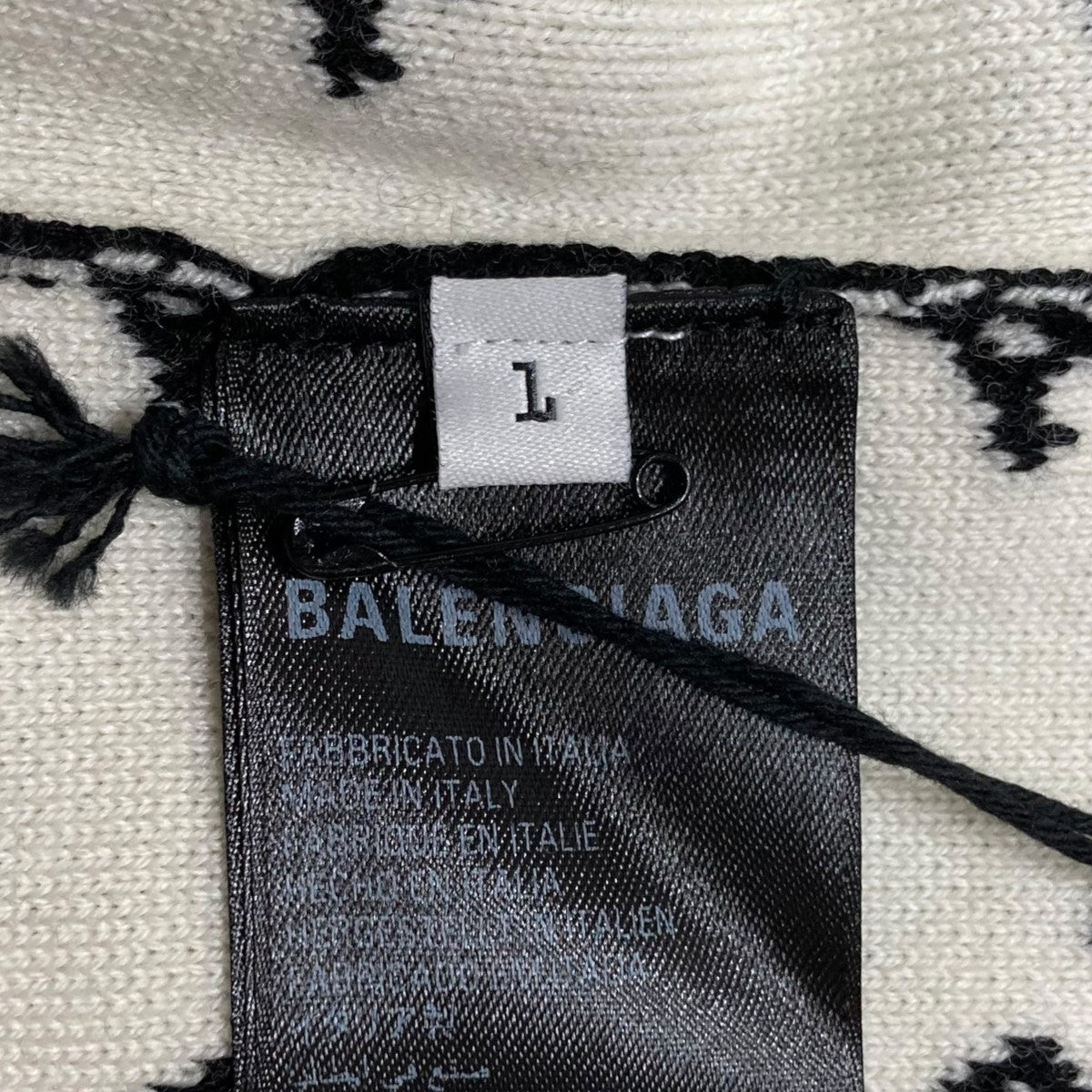BALENCIAGA 総柄ロゴカーディガン736248 古着・中古-7枚目のアイテム画像