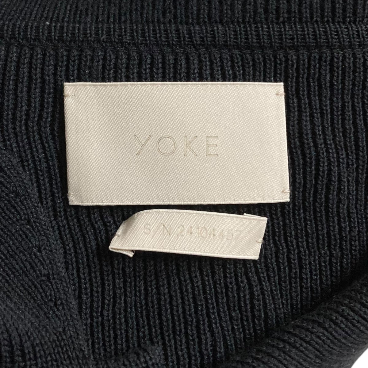 YOKE(ヨーク) 半袖ニットシャツYK24SS0699S ｢RIB KNITTED SHIRT