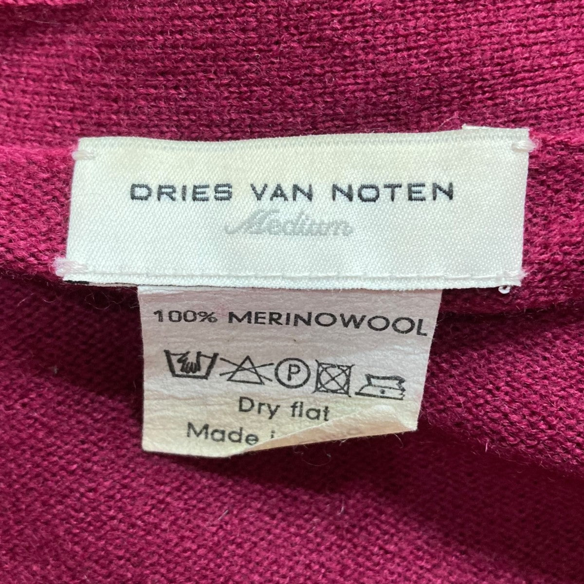 DRIES VAN NOTEN(ドリスヴァンノッテン) メリノウールカーディガン