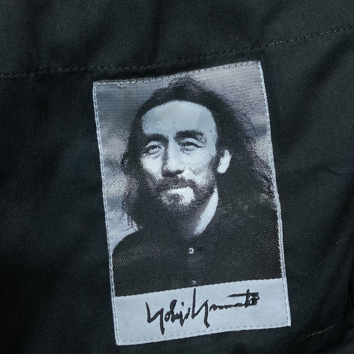 シグネチャーロゴレザートートバッグ yohji yamamoto Yohji Yamamoto - ヨウジヤマモト シグネチャーロゴレザートート