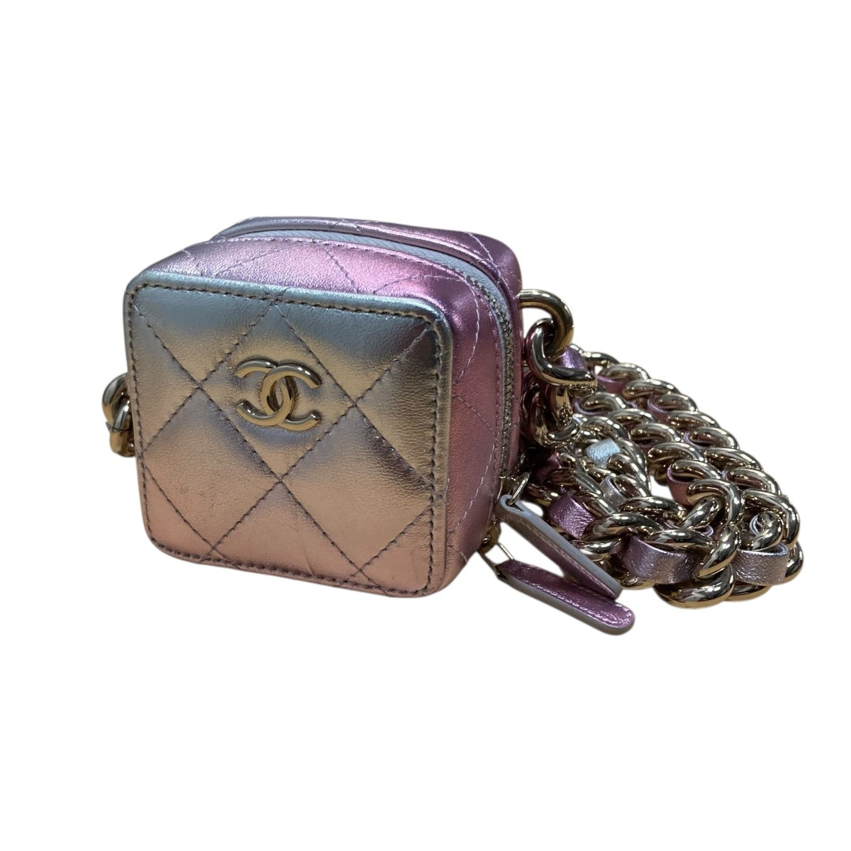 CHANEL ラムスキン キューブチェーンスバッグAP2059 古着・中古-1枚目のアイテム画像