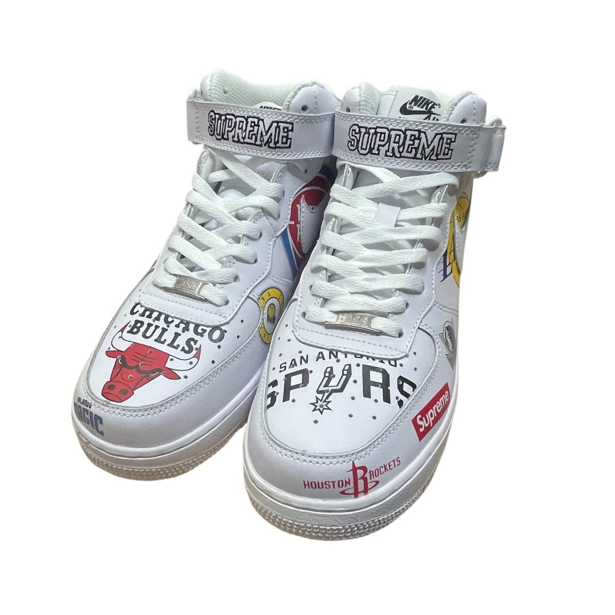 NIKE×Supreme×NBA ハイカットスニーカー AQ8017-100 ホワイト