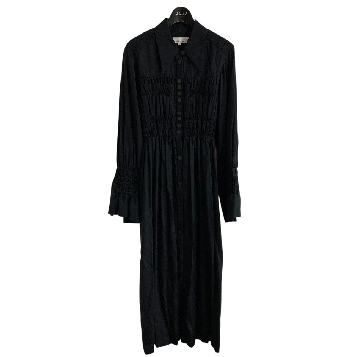 AKIRANAKA/アキラナカ】EX.Heike combi tex jersey dress BLK