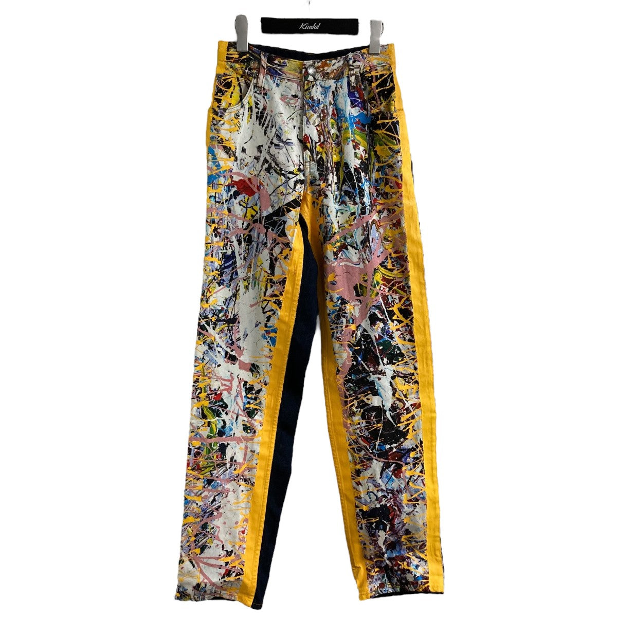 CHARLES JEFFREY LOVERBOY グラフィックスウィッチングデニムパンツ 古着・中古-1枚目のアイテム画像