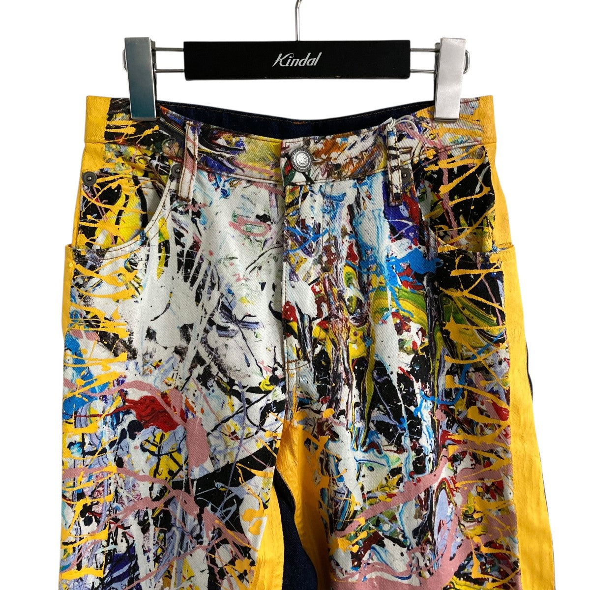CHARLES JEFFREY LOVERBOY グラフィックスウィッチングデニムパンツ 古着・中古-2枚目のアイテム画像