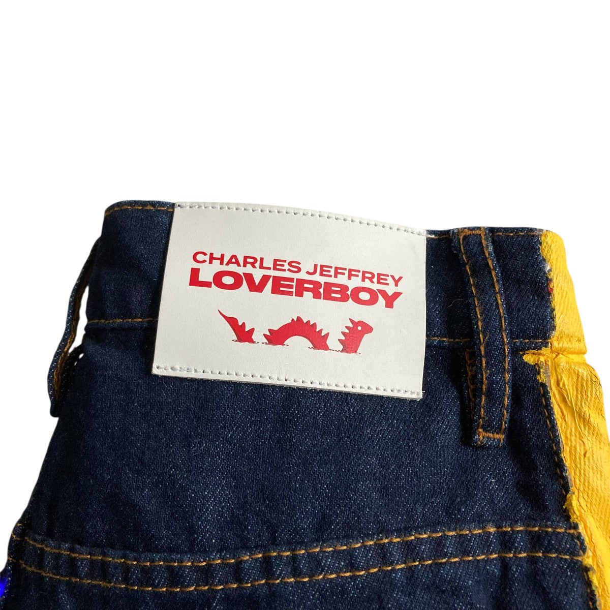 CHARLES JEFFREY LOVERBOY グラフィックスウィッチングデニムパンツ 古着・中古-5枚目のアイテム画像